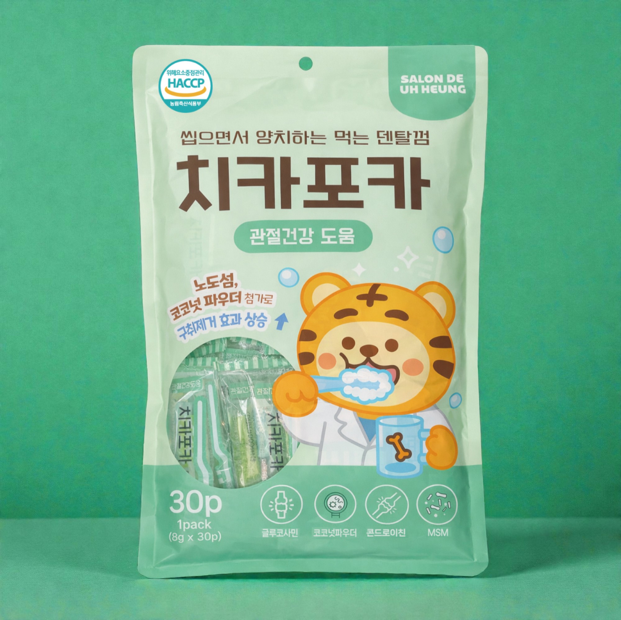 [펫도매단독] 살롱드어흥 치카포카덴탈껌(관절건강)30p