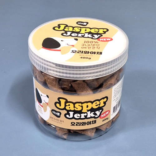 아침애 NEW 뉴제스퍼 저키 오리와야채400g