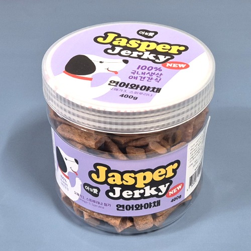 아침애 NEW 뉴제스퍼 저키 연어와야채400g