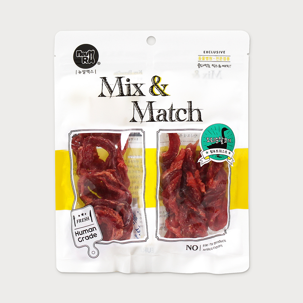 [뉴알엑스] YT 믹스앤매치 오리 순살코기 (100g)