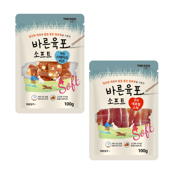 더독 바른육포 소프트 100g