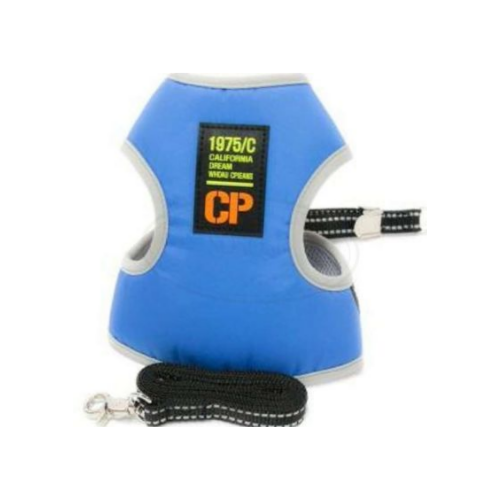 [떨이특가!] [지엠펫] 아웃도어 하네스 리드줄 세트 (블루)