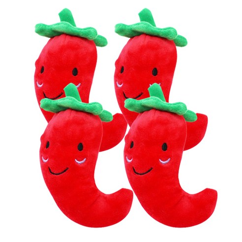 한정세일판매★ [티티펫] 봉제삑삑이 (고추/4개 1세트) ★재고소진시까지