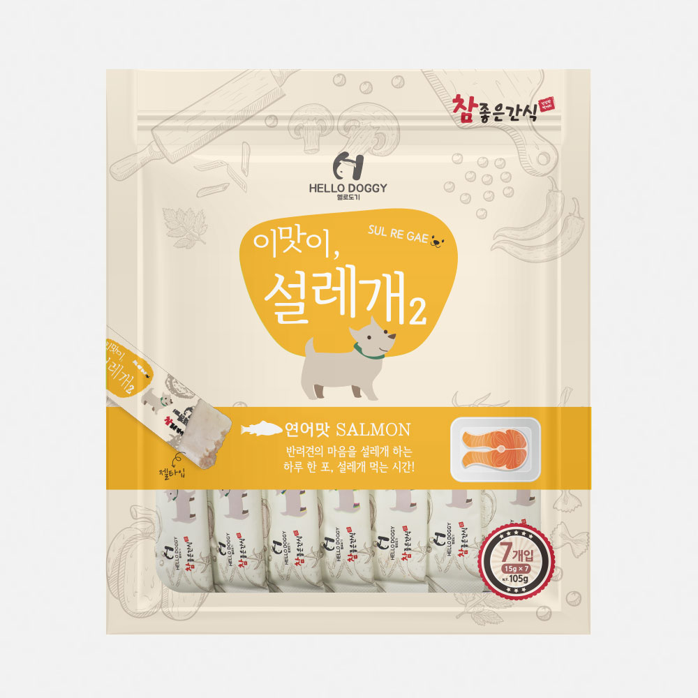 헬로도기 설레개2 연어맛 7P (105g)