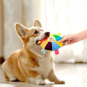 강아지 스트레스 해소 삑삑이 쿠션 디스크 장난감