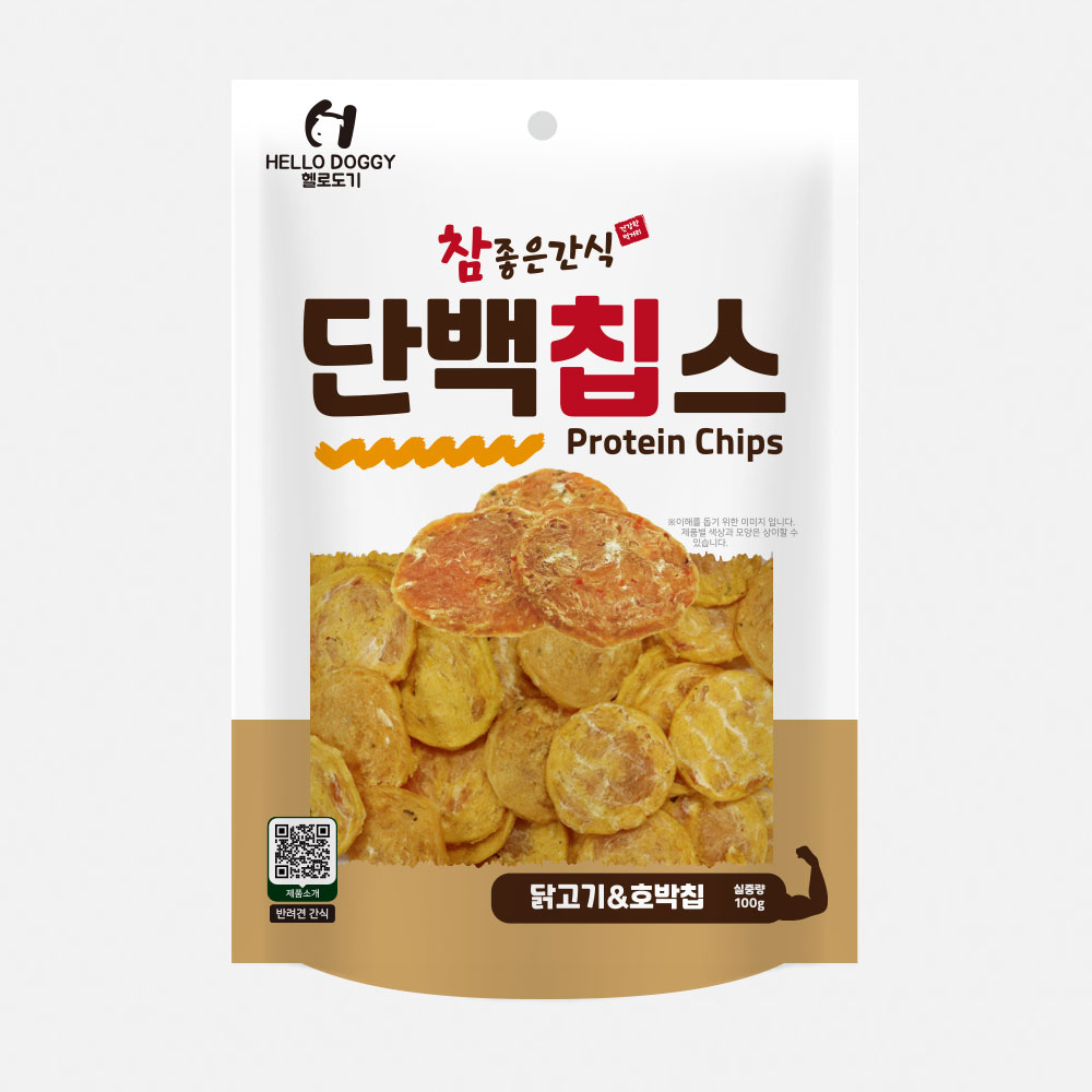 참좋은간식 단백칩스 닭고기&호박칩 100g
