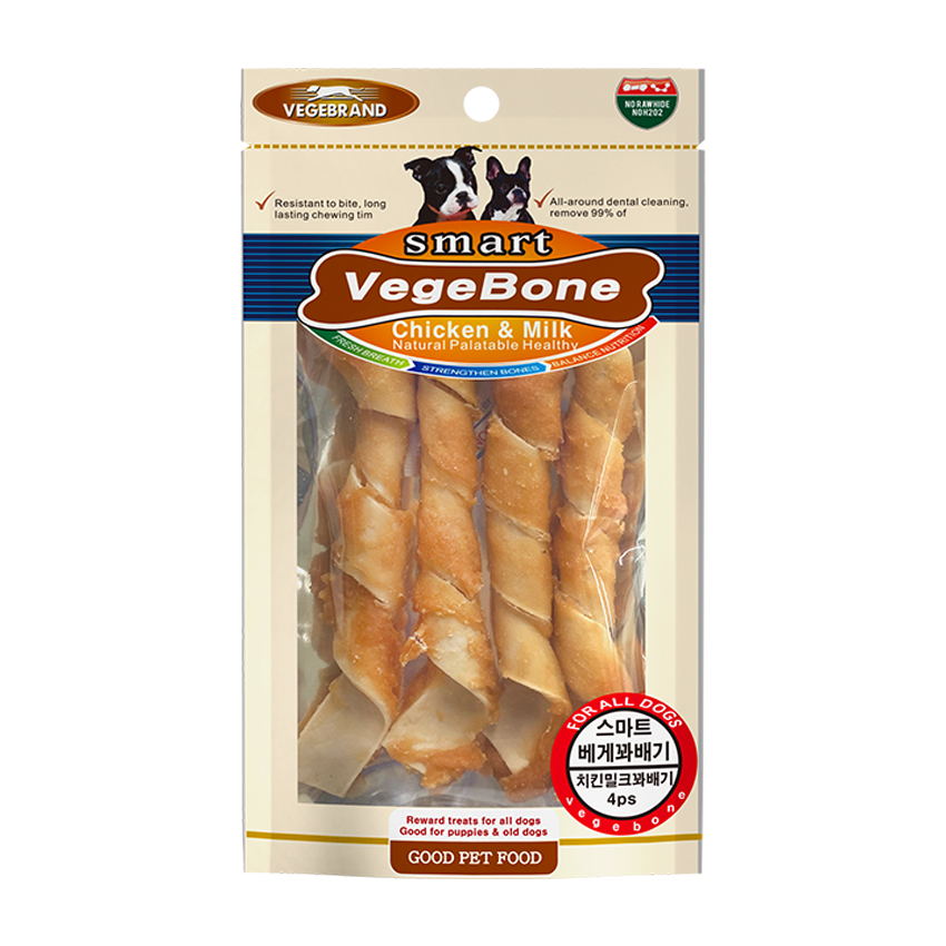 ◆[베게브랜드] 스마트 치킨 밀크 꽈배기-4P