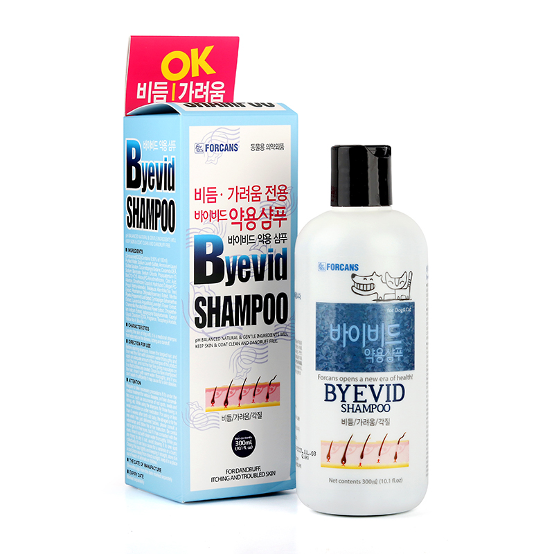 포켄스 바이비드 비듬 가려움 전용 저자극 약용샴푸  550ml