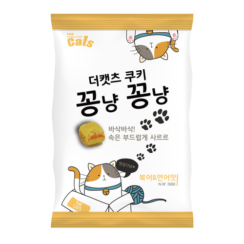 더캣츠 꽁냥꽁냥 북어&연어맛 100g