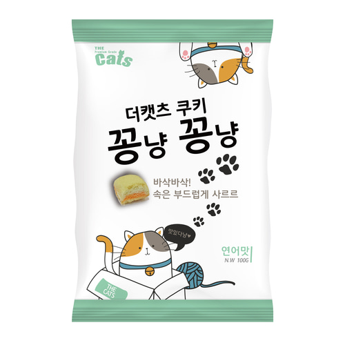 더캣츠 꽁냥꽁냥 연어맛 100g