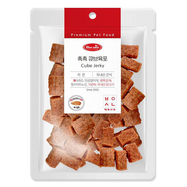 바우와우 촉촉큐브육포 치킨 (300g)
