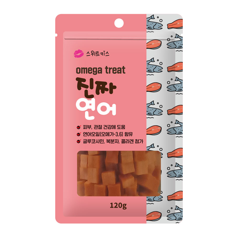 스위트키스 트릿간식 진짜 [연어] 120g (1팩단위/10EA)