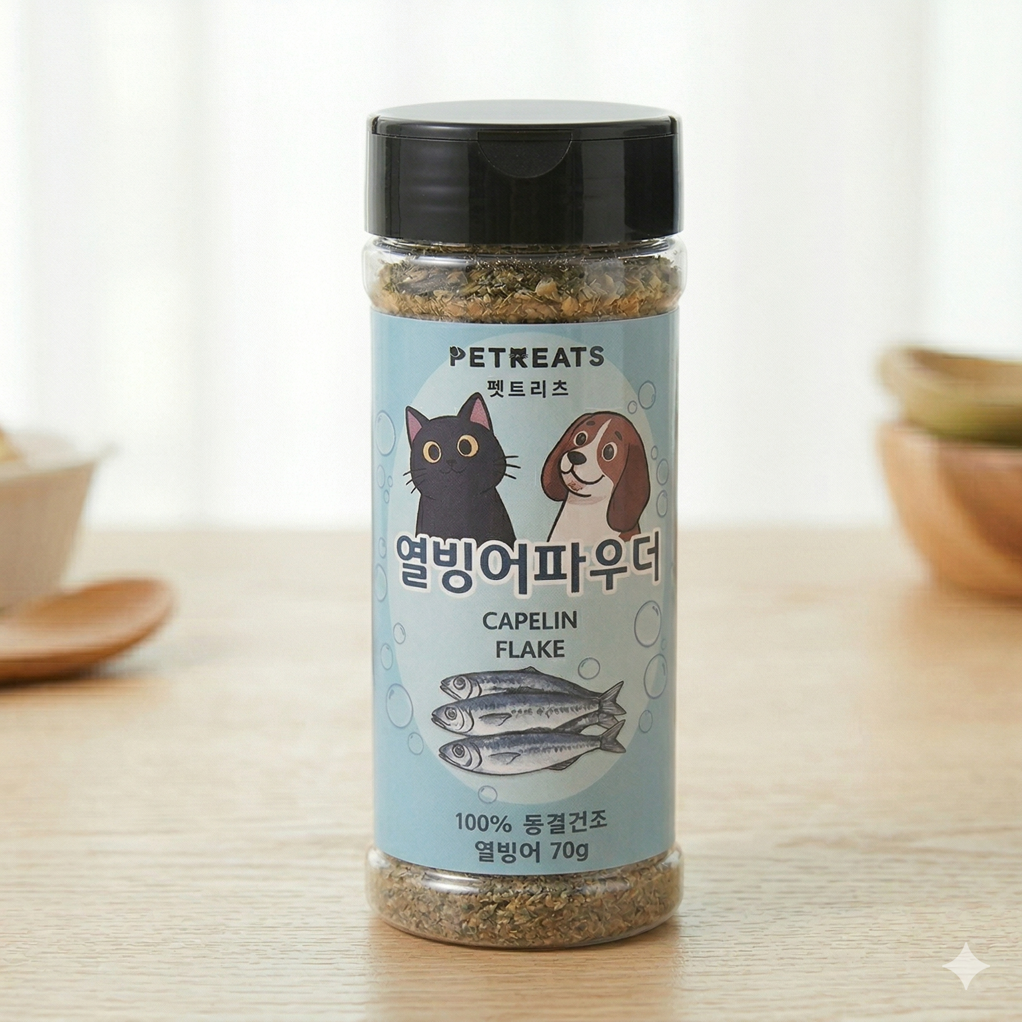 펫트리츠 열빙어 파우더 70g 동결건조 사료토핑