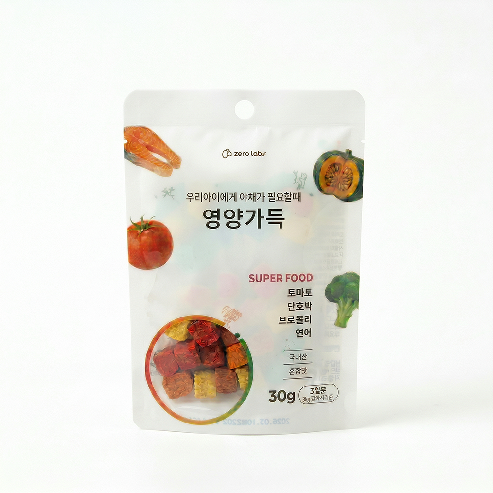 [오프라인전용, 5+1행사!] 제로랩스 영양가득져키30g (토마토&단호박&브로콜리&연어)