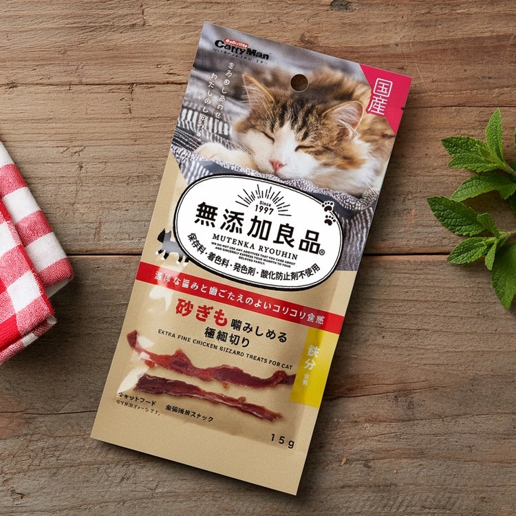 캐티맨 안심4무 닭똥집 스틱15g
