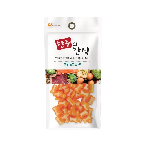 한줌의간식 치킨&치즈본50g