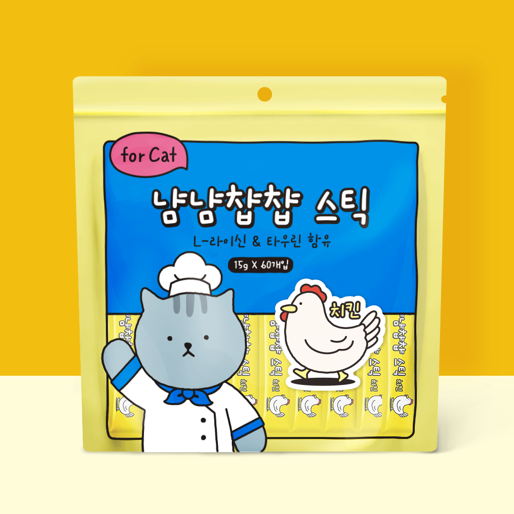 냠냠챱챱 스틱 치킨 900g(15g x60p)