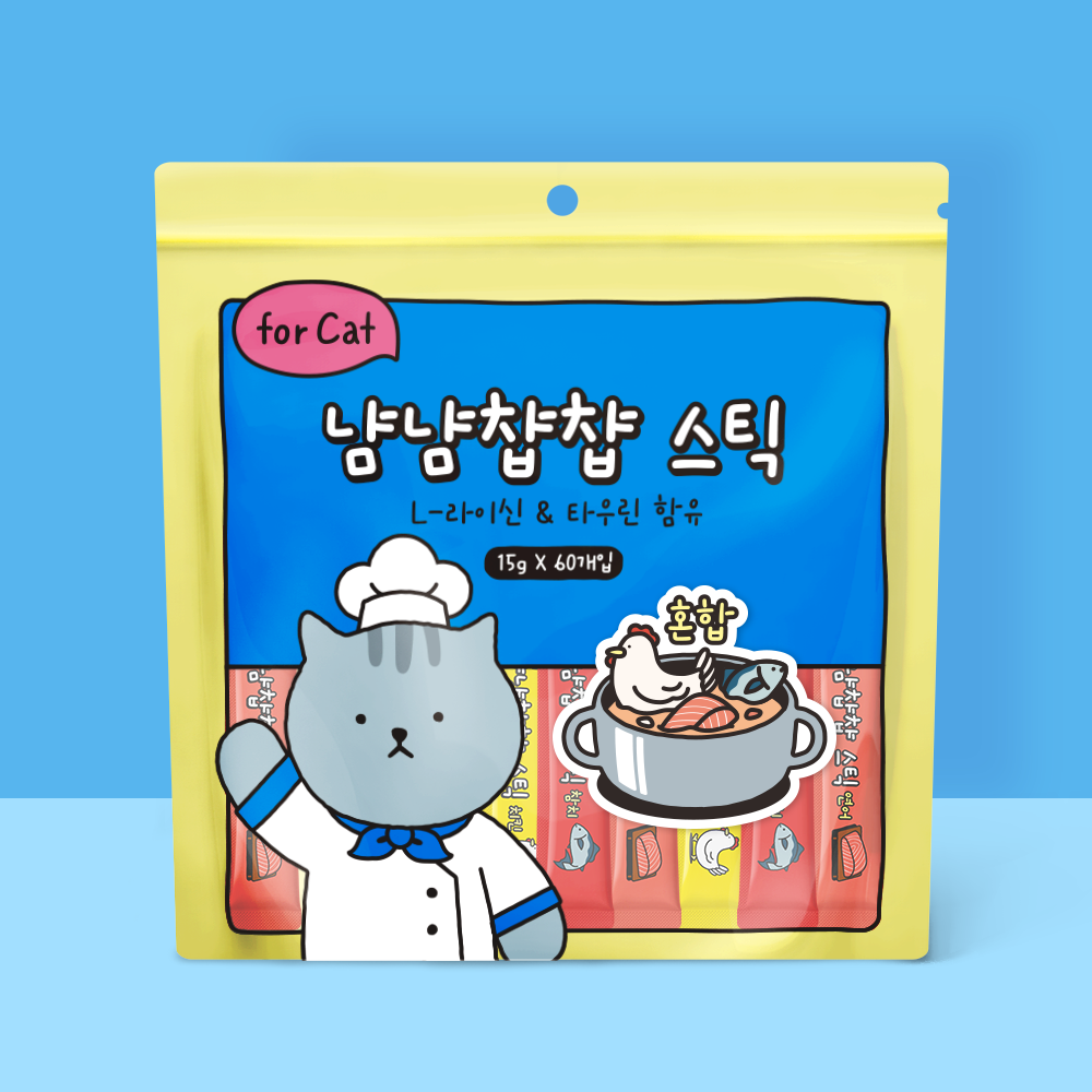 냠냠챱챱 스틱 혼합 900g(15g x60p)