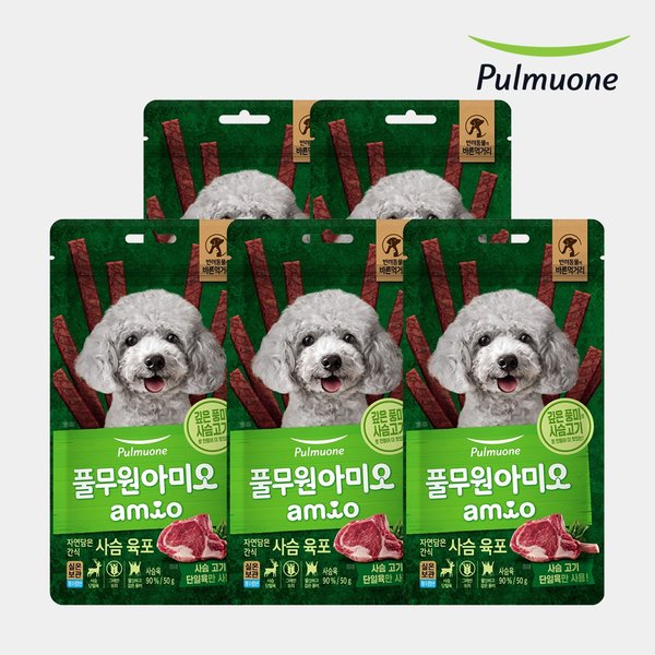 [풀무원] 아미오 자연담은 사슴 육포 50g 10개