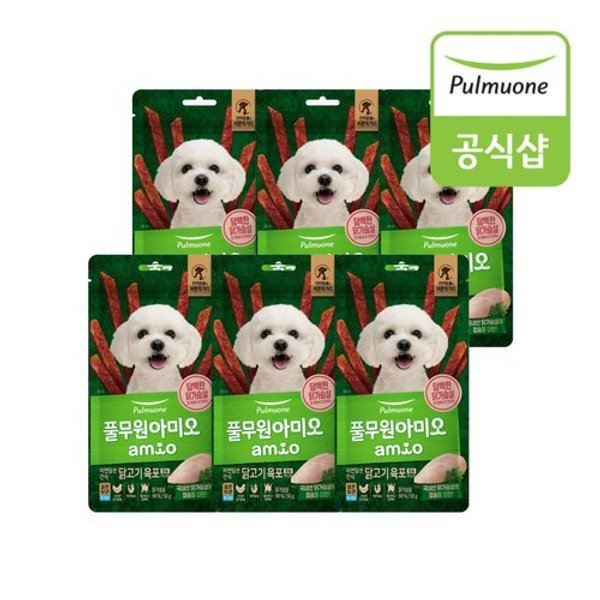 [풀무원] 아미오 자연담은 닭고기 육포 칼슘 PLUS 50g 10개