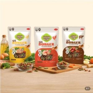 바우와우)버거왕 소고기&야채 100g