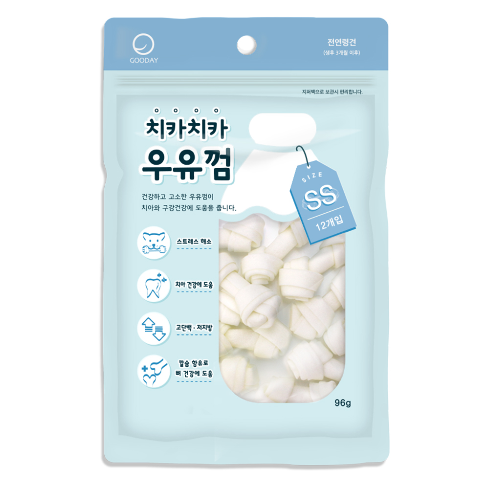 굿데이 치카치카 우유껌 SS 12P(96g)