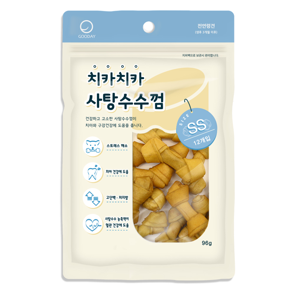 굿데이 치카치카 사탕수수껌 SS 12P(96g)