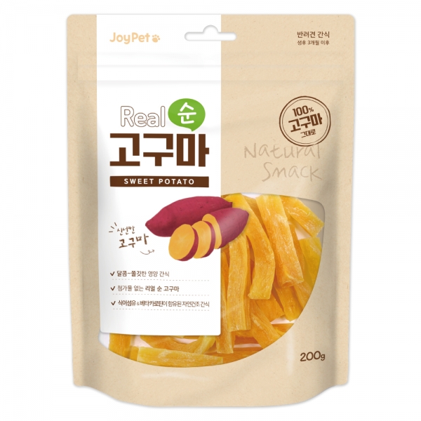 [조이펫] 리얼 순 고구마 200g (스틱)