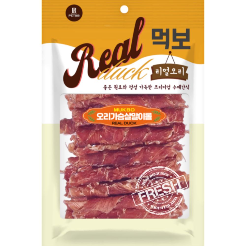 [오프라인전용/5+1증정] 먹보리얼 오리가슴살 말이롤 180g