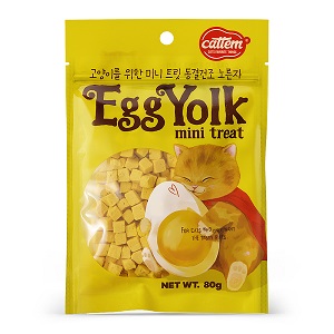[캣템] 동결건조 노른자 미니 트릿 영양 간식 (80g)