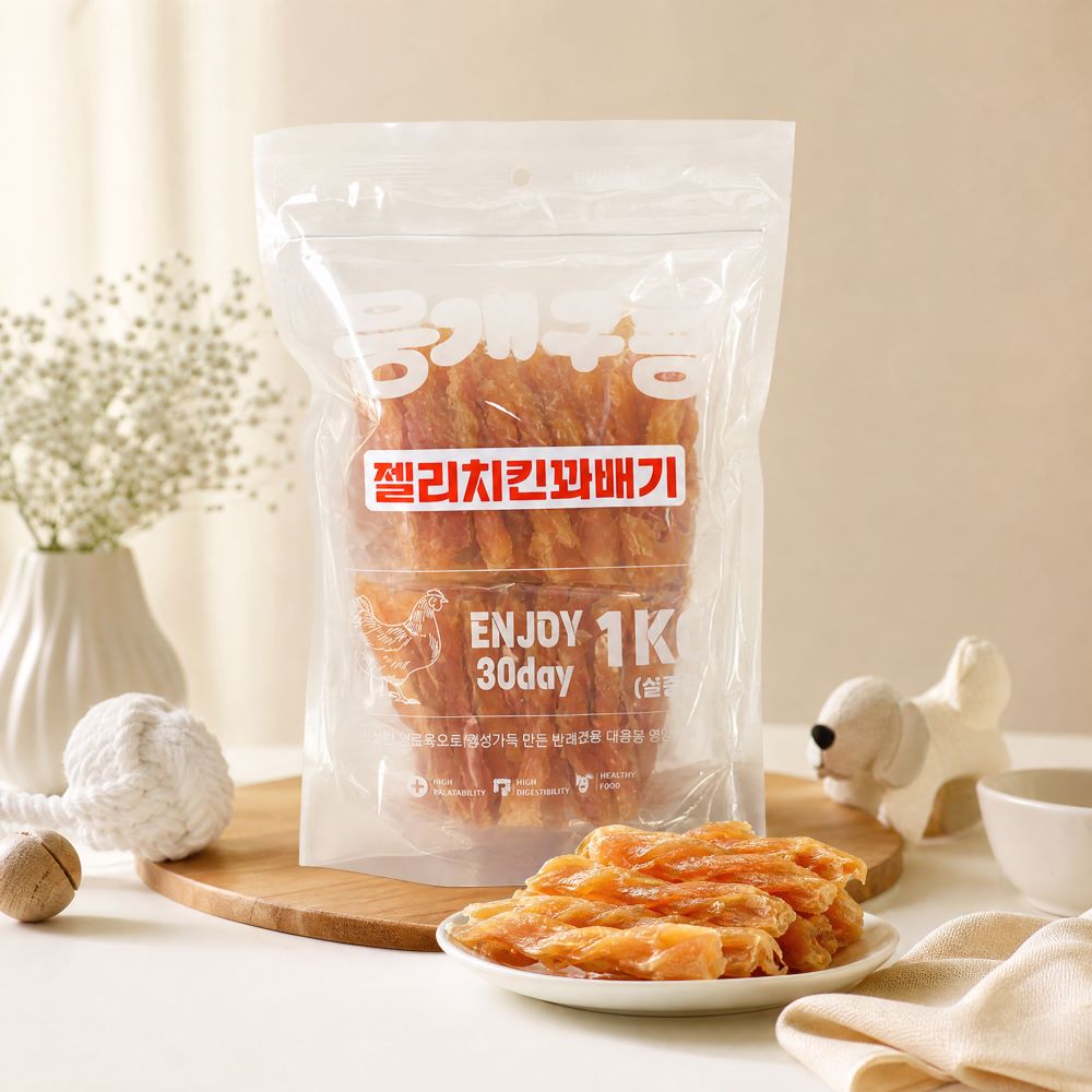 뭉개구름 젤리치킨꽈배기1kg 대용량간식