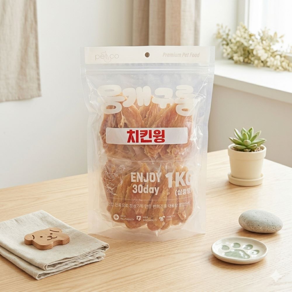 뭉개구름 치킨윙1kg 대용량간식