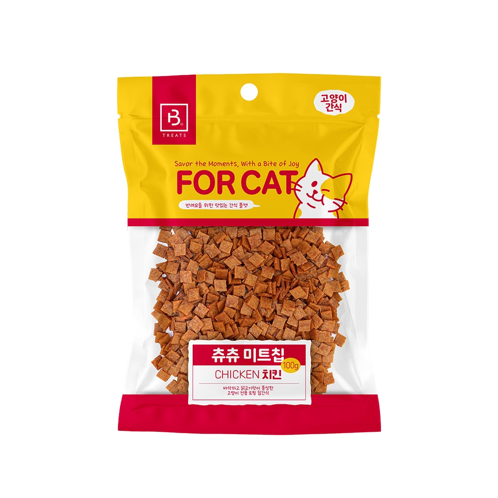 브리더랩 FORCAT(츄츄미트칩)치킨100g