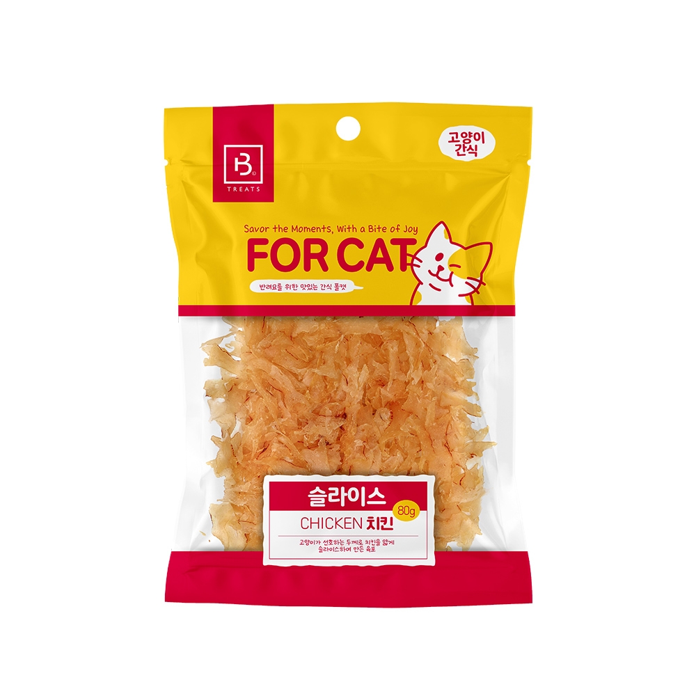 브리더랩 FORCAT(치킨슬라이스)80g