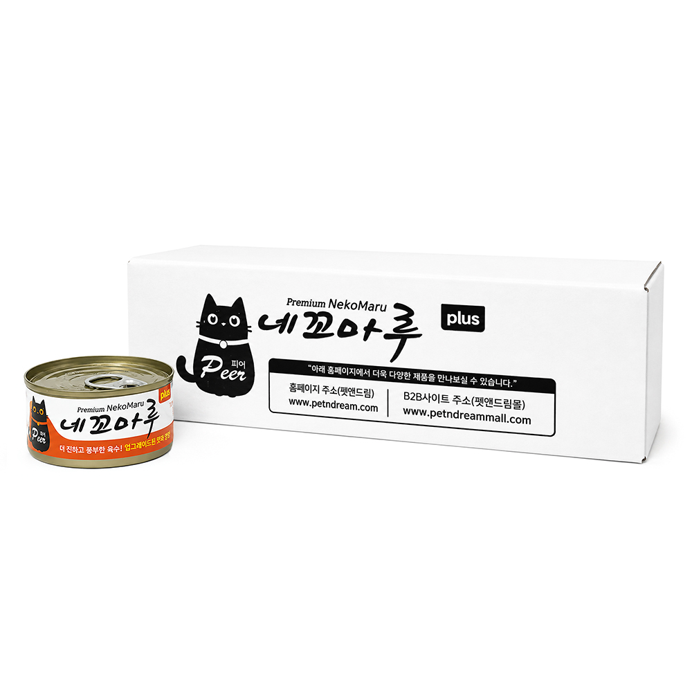 피어 네꼬마루 플러스 참치+연어 85g 24캔(1박스)
