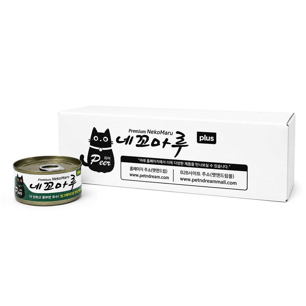 피어 네꼬마루 플러스 참치+게살 85g 24캔(1박스)