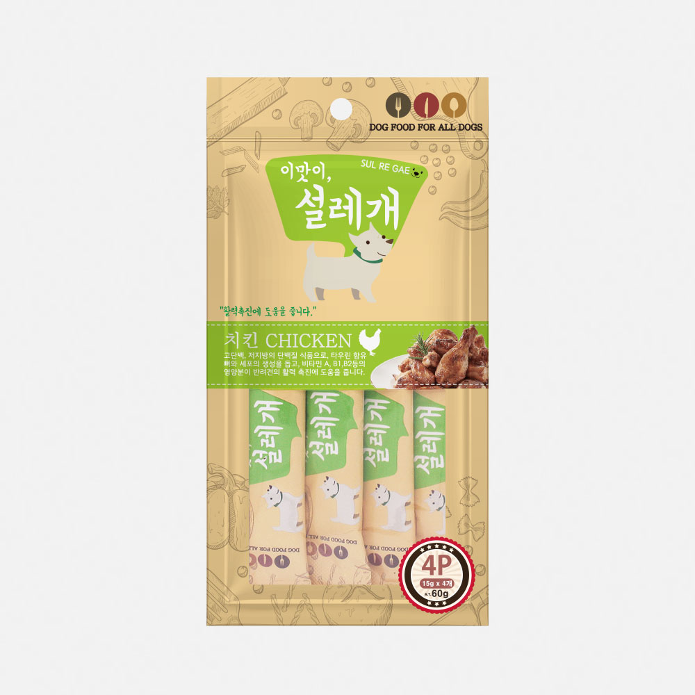 ◆[참좋은간식] 이맛이 설레개 (치킨맛/15gx4p) - [가격 인하 행사]
