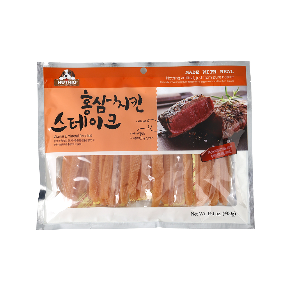 뉴트리오 홍삼 치킨스테이크 400g