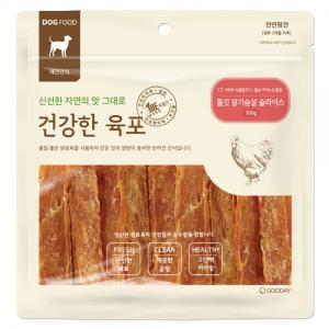 할인특가! [건강한육포] 쫄깃 닭가슴살 슬라이스 (300g)