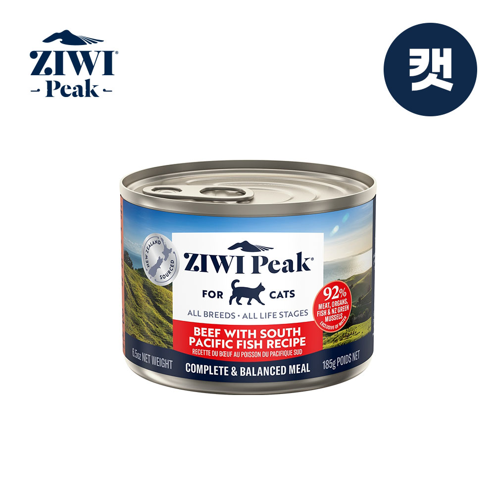 지위픽 캣캔식품 소고기&생선 185g