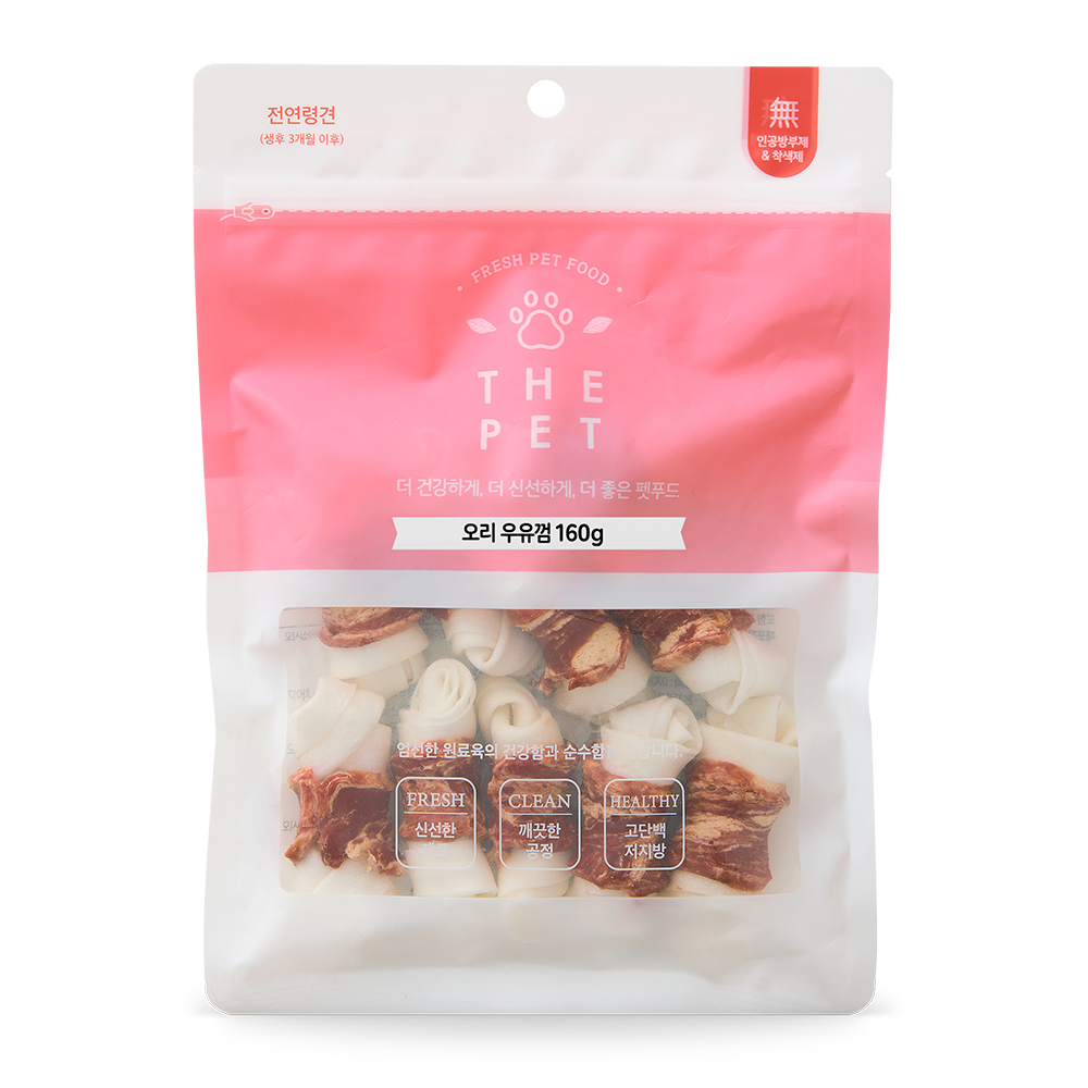 [더펫] 오리우유껌10P(160g)