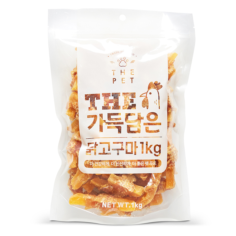 [더주스] 더펫  더 가득담은 닭고구마 1kg