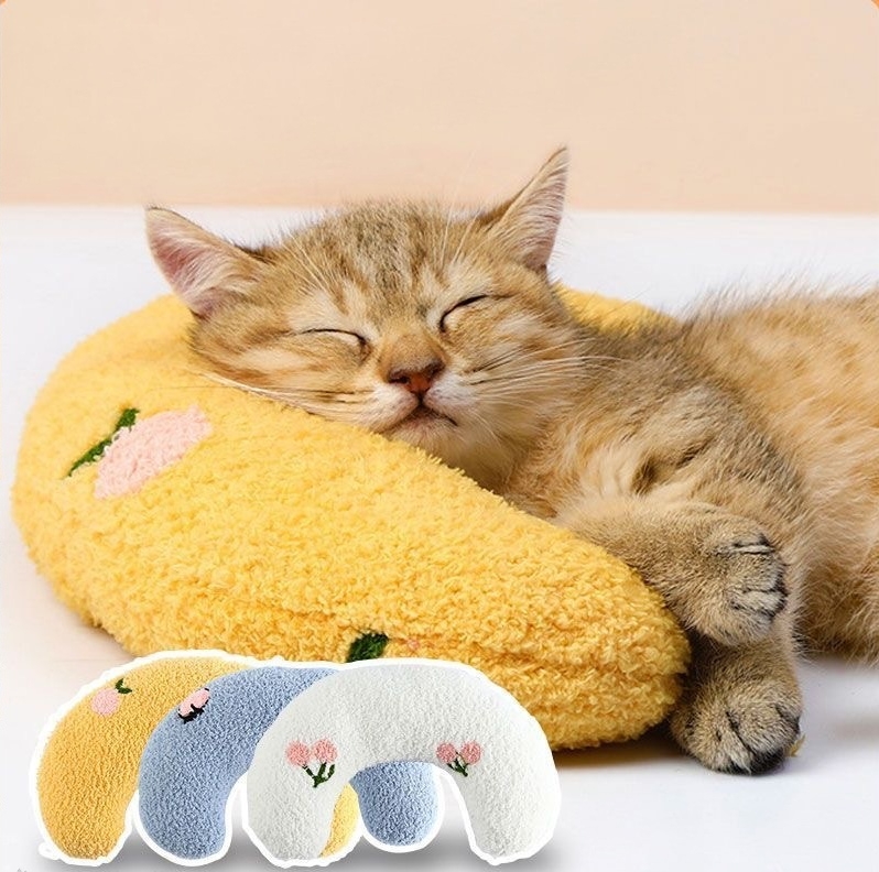 [바바펫] 아기 강아지 고양이 꿀잠 애착 베개 (랜덤발송)