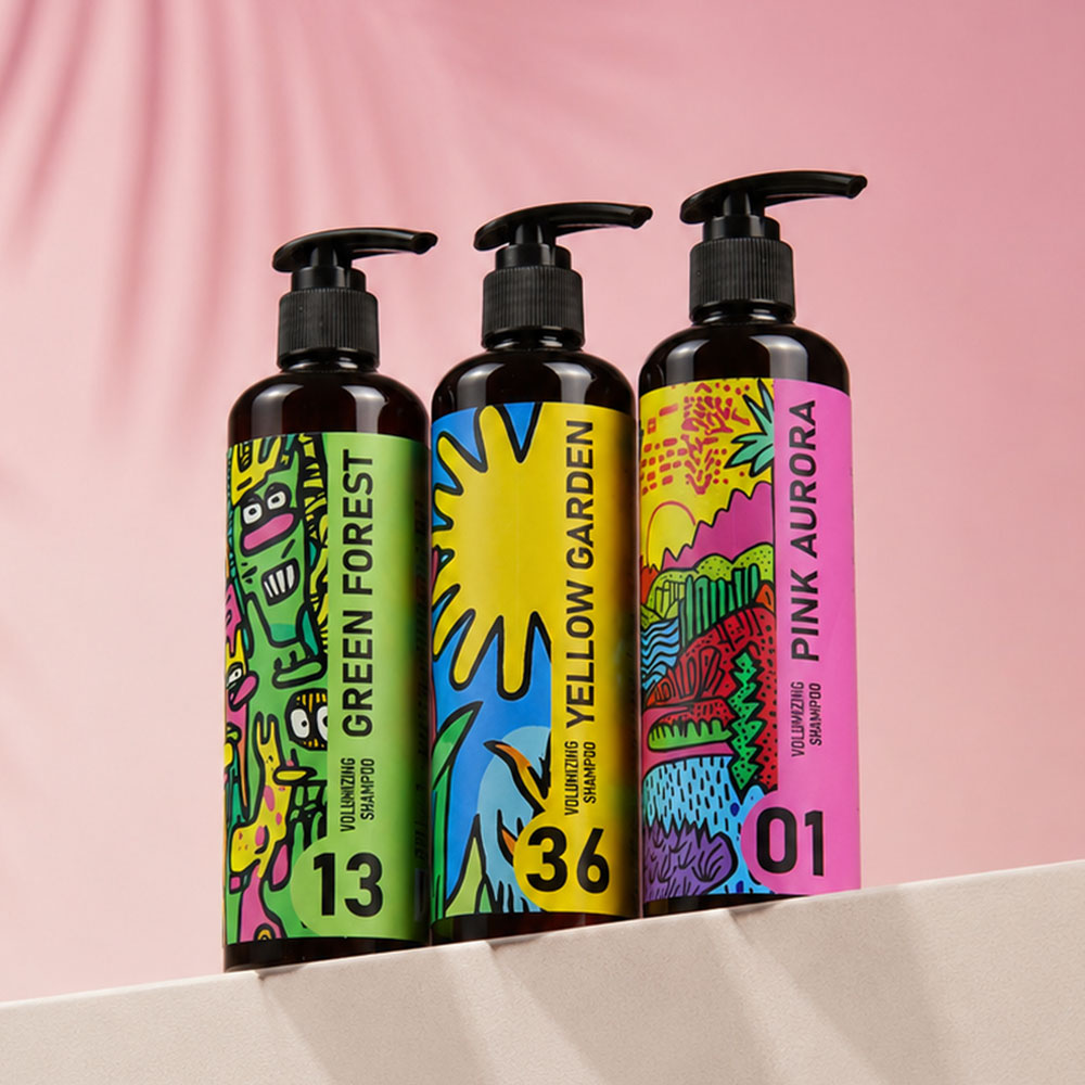 젠트웰브 펫 볼류마이징 샴푸 300ml ★펫살롱 입점상품★ 그린포레스트/옐로우가든/핑크오로라