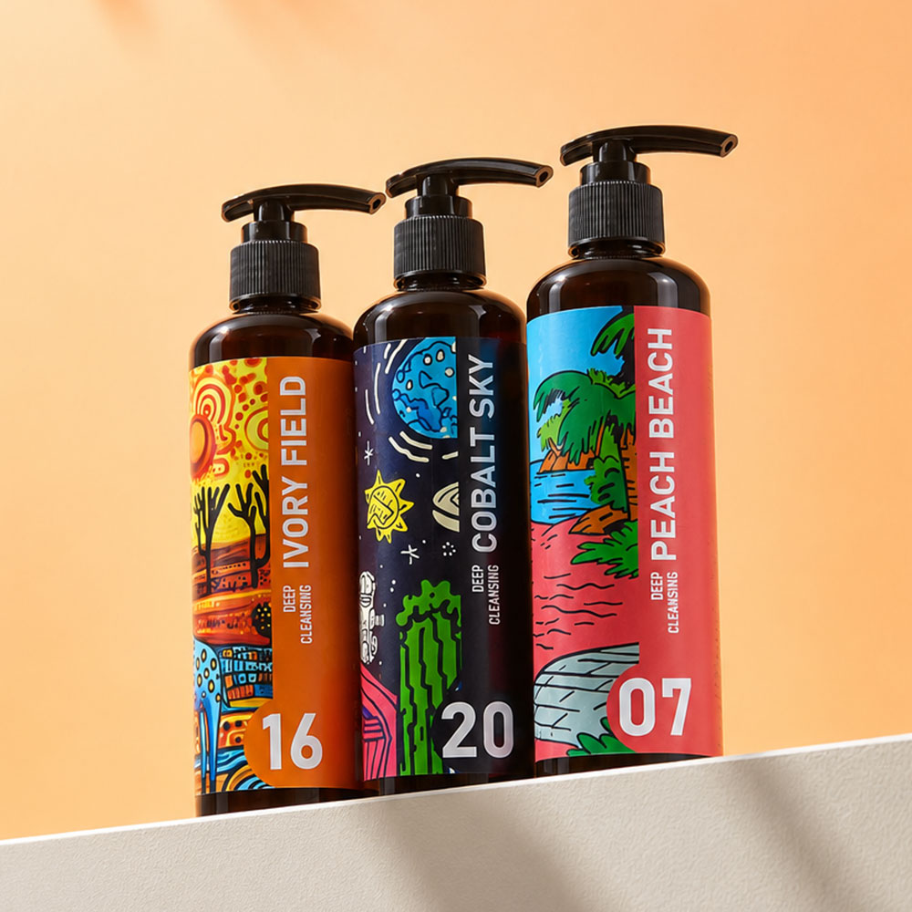 젠트웰브 딥클렌징 샴푸 300ml ★펫살롱 입점상품★ 피치비치/아이보리필드/코발트스카이