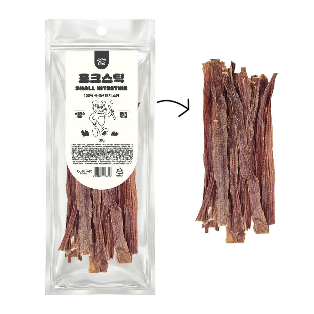 [웰랩] 수제간식 포크스틱 (30g)