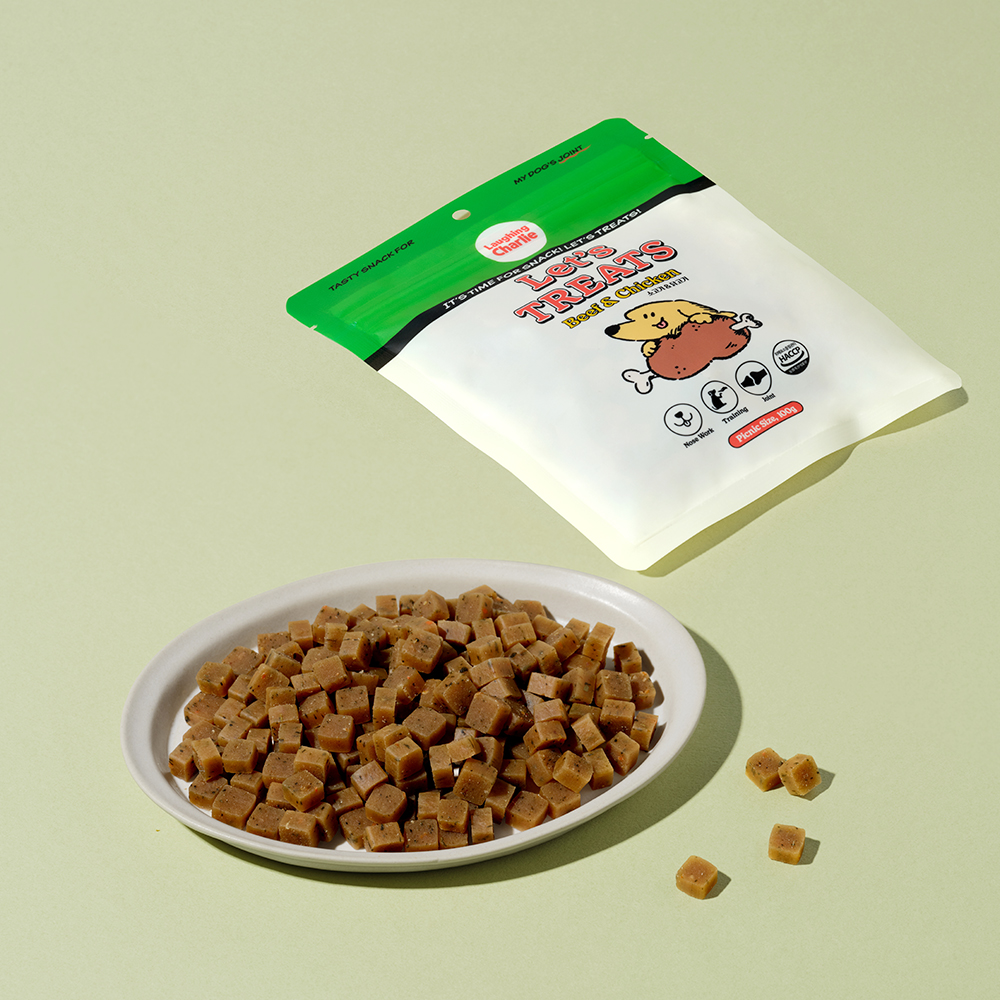 [래핑찰리] 렛츠트릿 영양큐브 소고기&닭고기 (1박스/100gx80개)