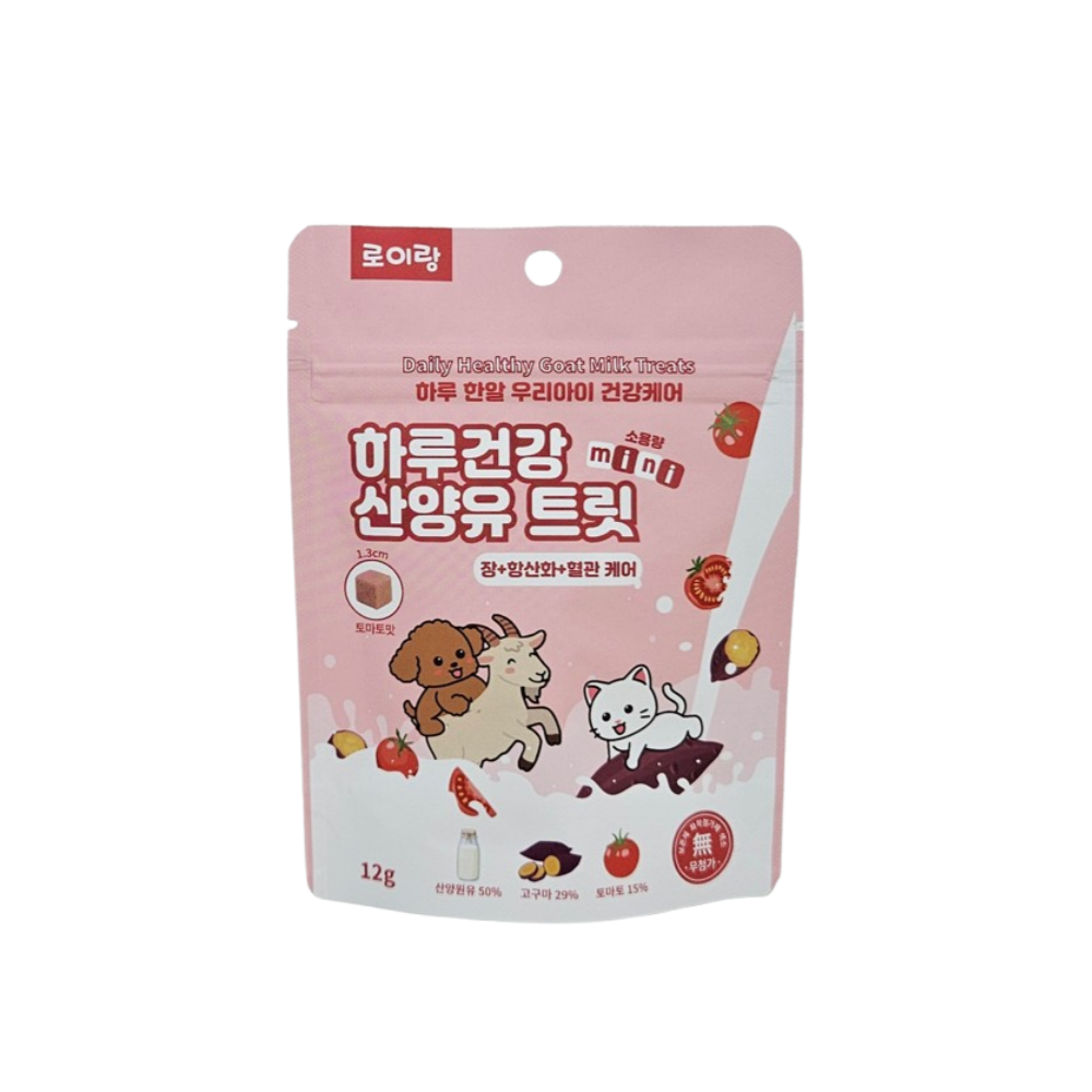 (5+1 이벤트) 로이랑 하루건강 동결건조 산양유 트릿 토마토 12g