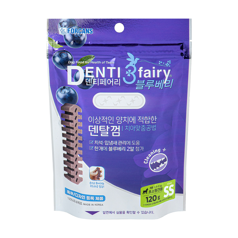 [포켄스] 덴티페어리 블루베리 (SS/120g)