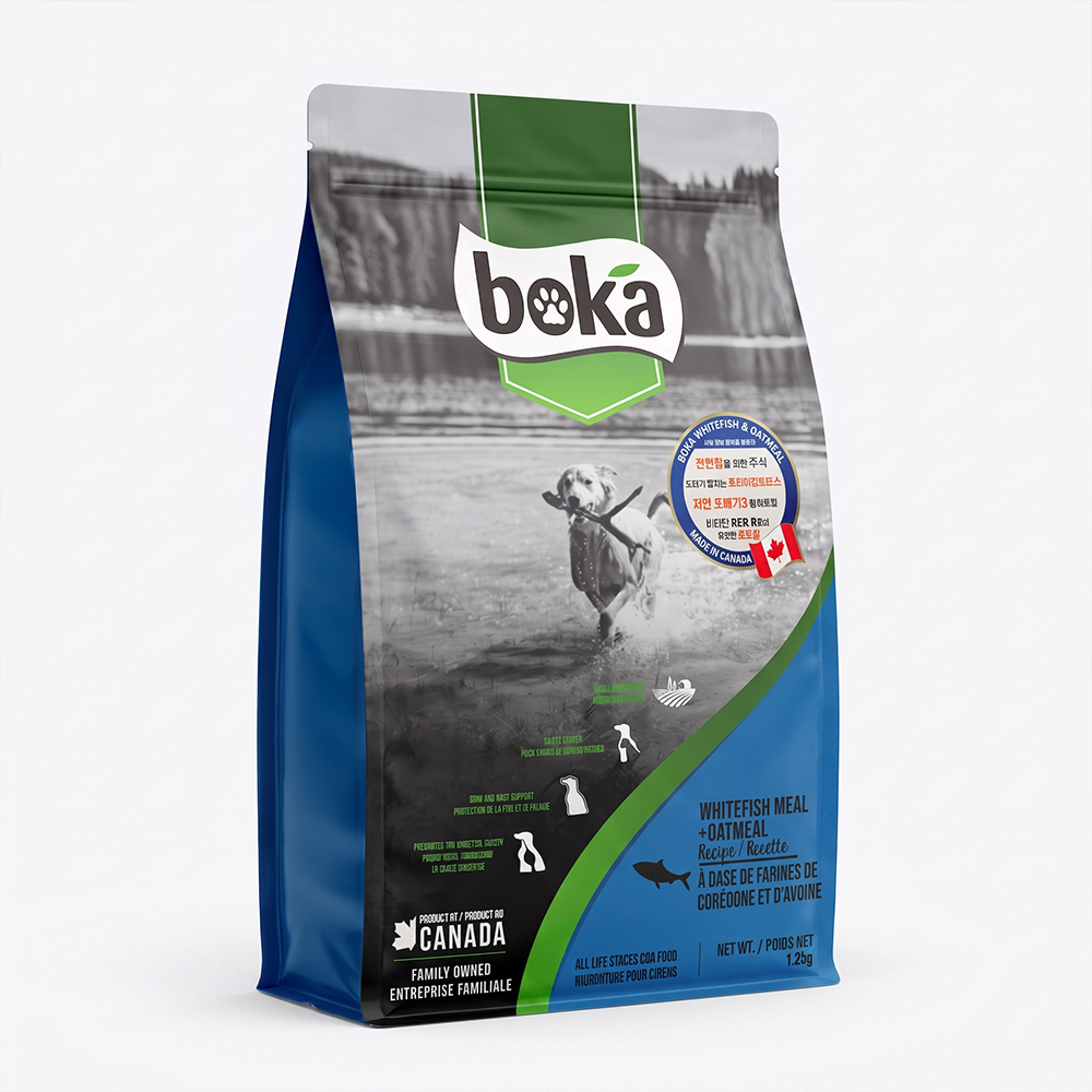 [보카] 캐나다 강아지사료 흰살생선&오트밀 (1.2kg)